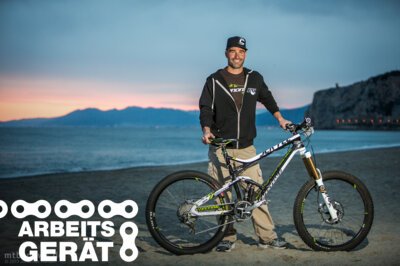 Arbeitsgerät: Cannondale-Fahrer Mark Weir und sein Jekyll