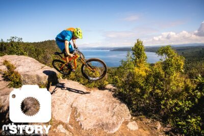 Fotostory: Züngelnde Krieger und nackte Biker – radeln auf dem Great Lake Trail in Neuseeland