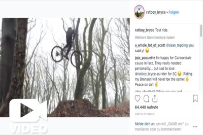 Whips im Wald: Josh Bryceland auf Cannondale Habit gesichtet