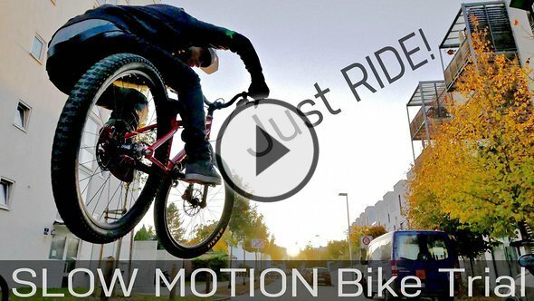 Street Bike Trial SLOW MOTION | No Talk - Just Ride |